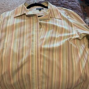 Lands' End Women's Multicolor Striped Blouse